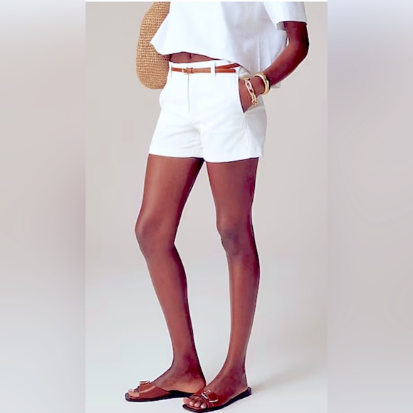 J. Crew Pants - J Crew White Chino Shorts size 4